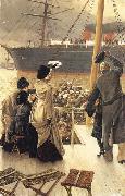 James Tissot Good-bye-On the Mersey oil painting on canvas